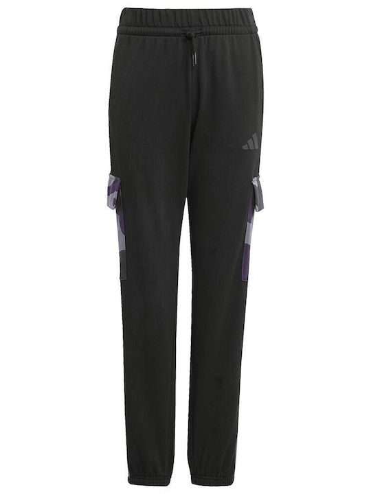 Pantaloni De Trening Pentru Copii Negri 3 Bucăți