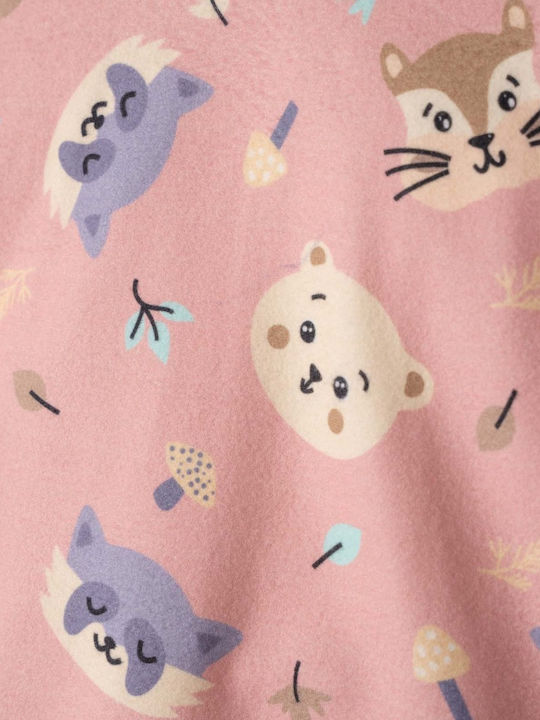 Evita Kids' Pajamas Winter Cotton Pink