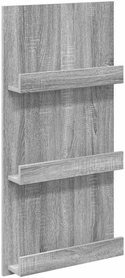 vidaXL Zeitschriftenständer Gray 51x11x102cm 1Stück
