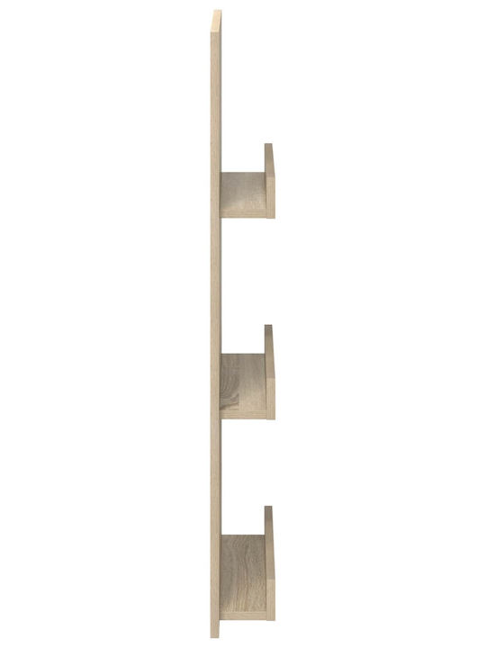 vidaXL PU Magazine Rack Brown 43x11x102cm