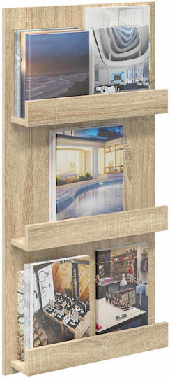 vidaXL Θήκη Περιοδικών Καφέ 51x11x102εκ.