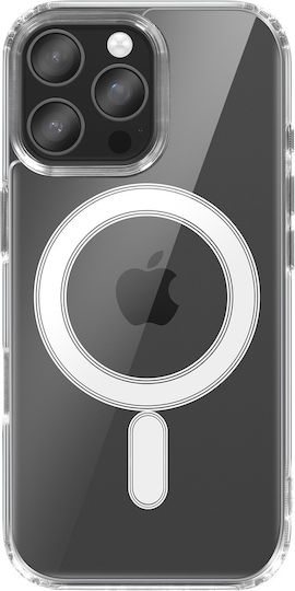Swissten Подсилен Калъф Съвместим с Magsafe за iPhone 16 Pro Max Модел Magstick Прозрачен Jelly Sienna