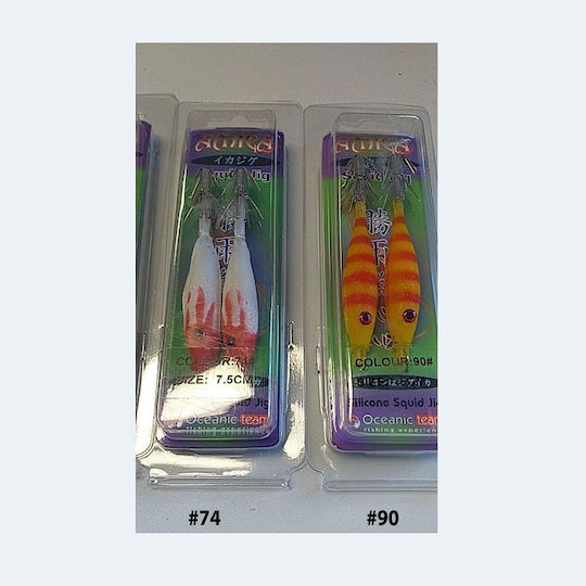 Oceanic Squid Jigs Fluorescent 7.5buc/7.2gr 91 Set 2buc