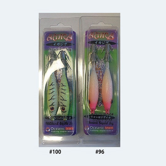 Oceanic Tintenfisch-Jigs Leuchtend 7.5cm/5.2gr #110 Set 2Stück