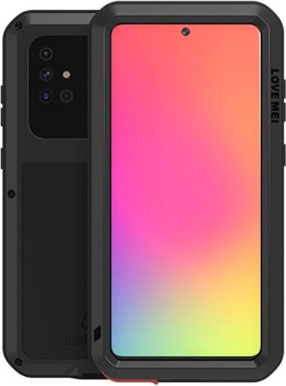 Love Mei Handyhülle Samsung Galaxy A71 Powerful Defender Schwarz