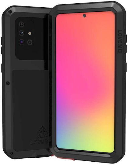 Love Mei Handyhülle Samsung Galaxy A71 Powerful Defender Schwarz