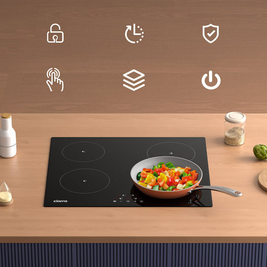 Ciarra Smart Επαγωγική Εστία Αυτόνομη με Λειτουργία Κλειδώματος 59x52εκ.