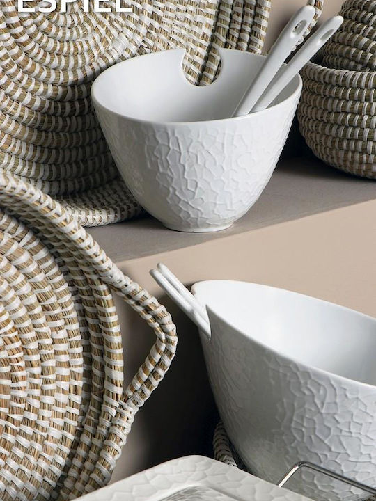 Espiel Wicker Round Decorative Tray 2pcs