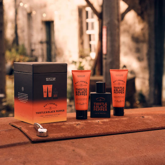 The Scottish Fine Soaps Thistle & Black Pepper Ανδρικό Σετ με Eau de Toilette