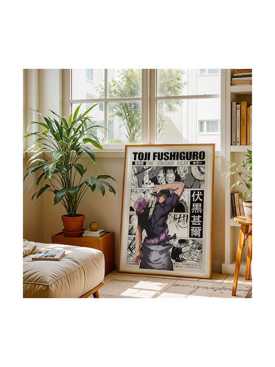 Poster Jujutsu Kaisen Toji Fushiguro Red Sorcerer Killer An140 21cm X 30cm