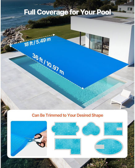 Vevor Solar Pool Cover 1097x549cm 1pcs