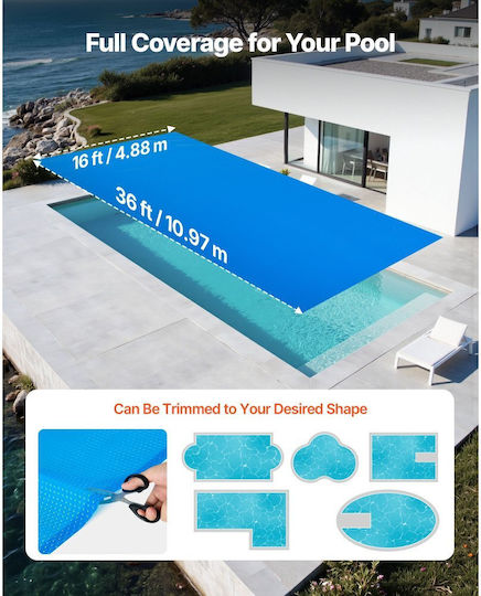 Vevor Solar Pool Cover 1097x488cm 1pcs