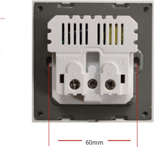 Priză Crystal Tsu1 Simplă 2 X Usb 2.1a Culoare Alb Înghețat Sticlă Temperată 16a