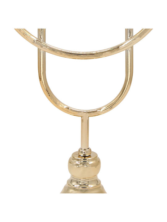 Keskor Candle Holder Metal in Gold Color 26x48x11.5cm 1pcs