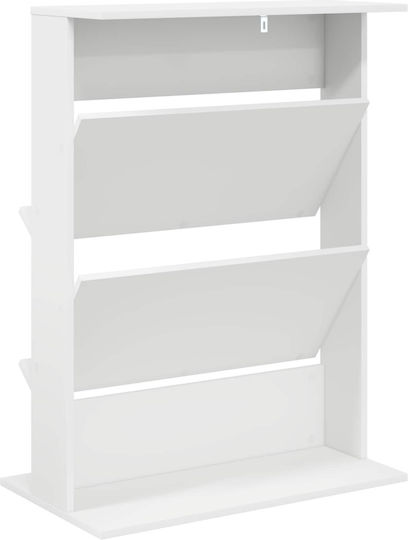 vidaXL Zeitschriftenständer Weiß 70x41x96cm 1Stück