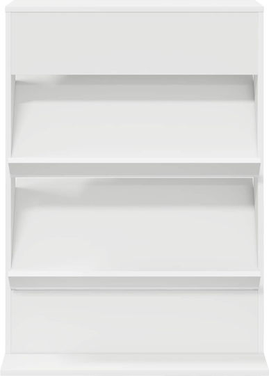 vidaXL Zeitschriftenständer Weiß 70x41x96cm 1Stück