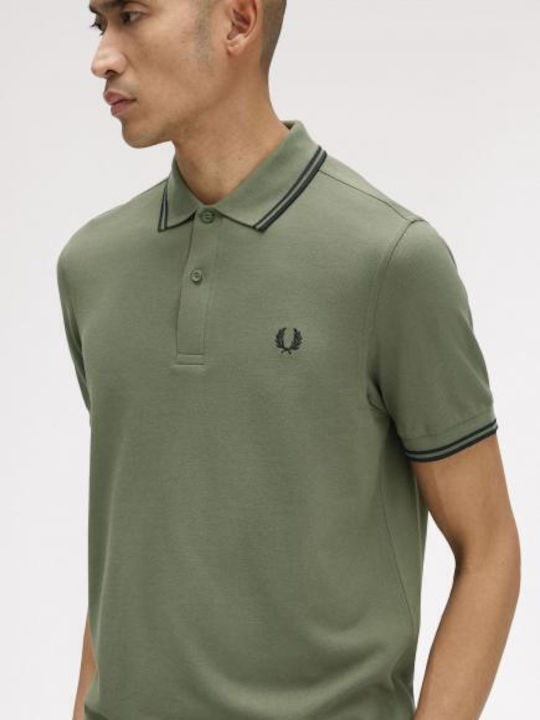 Polo Kurzarm Grüne Bluse