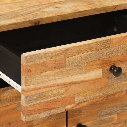 Bedside Table from Solid Wood Brown 50x33x60cm