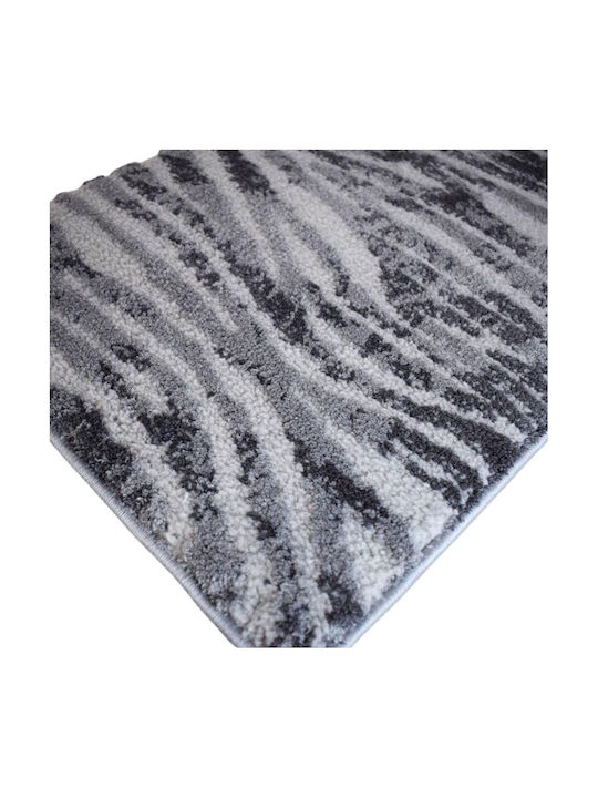 Eurofil Florida Σετ Μοντέρνα Χαλιά Κρεβατοκάμαρας Dark Grey-light Grey flo8072-8 3τμχ