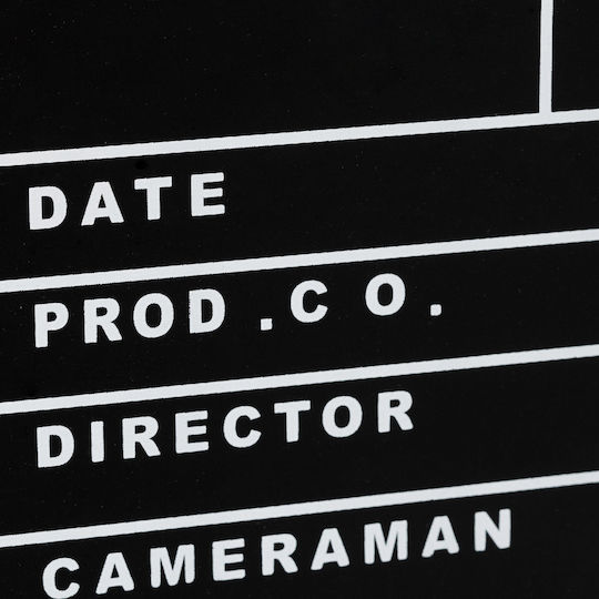 Clapperboard Relaxdays Black