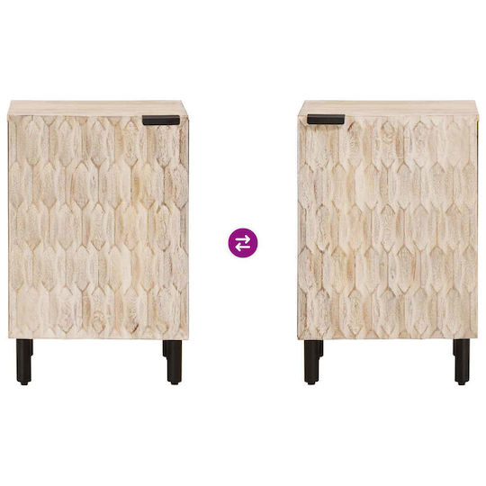 vidaXL Cabinet de baie L38xA33xÎ58cm Alb