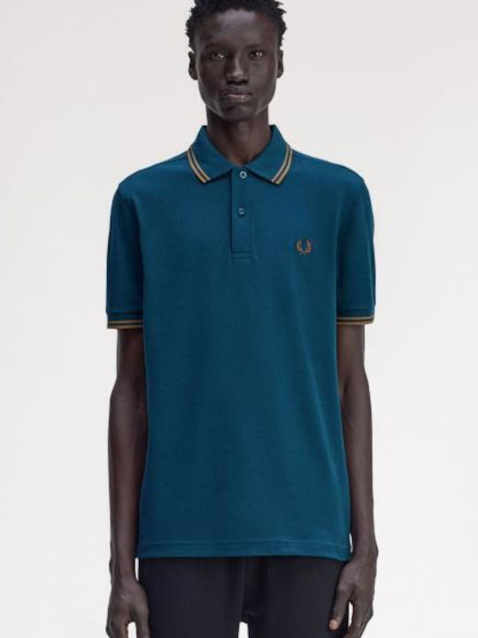 Polo Kurzarmbluse Blau