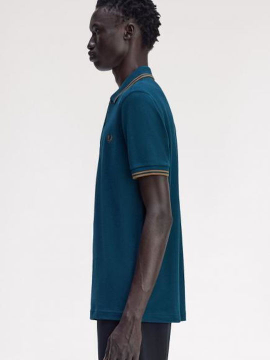 Polo Kurzarmbluse Blau