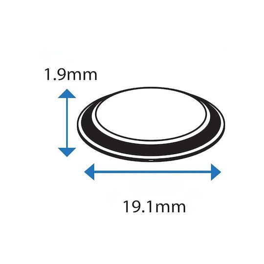 Uncle George 01.07.02-0012 Round Felts with Sticker 19.1mm 9pcs