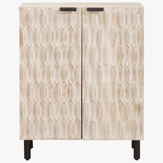 vidaXL Büroaufbewahrungsschublade aus Weißem Holz 60x33,5x75cm