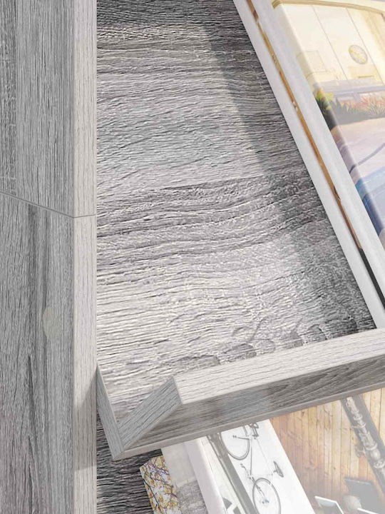 vidaXL Zeitschriftenständer Gray 70x41x126cm 1Stück