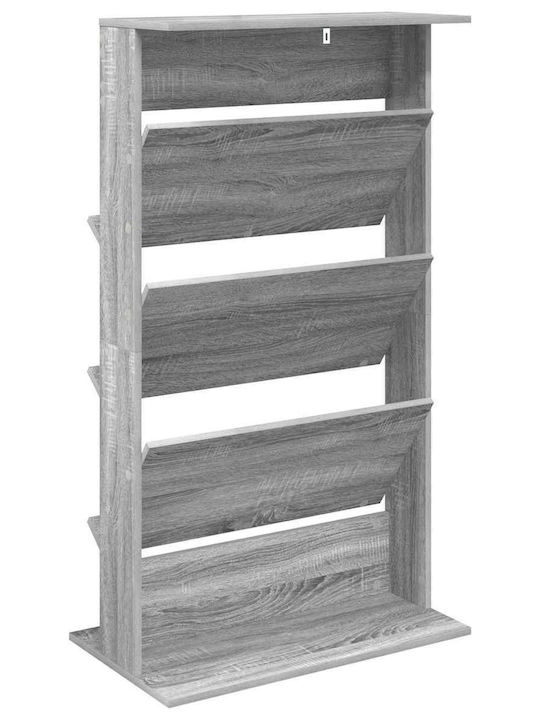 vidaXL Zeitschriftenständer Gray 70x41x126cm 1Stück