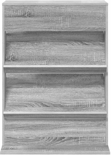 vidaXL Zeitschriftenständer Gray 70x41x96cm 1Stück