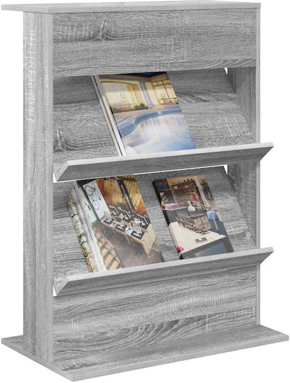 vidaXL Zeitschriftenständer Gray 70x41x96cm 1Stück