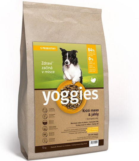 Dry Dog Food Turkey Millet & Probiotics Single Protein Cold Pressed Yoggies Normal 15 Kg