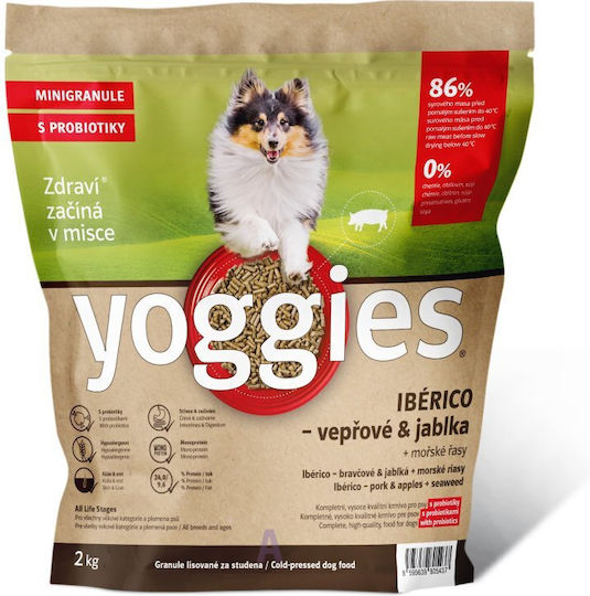 Dry Dog Food Iberico Pork Apples & Probiotics Cold Pressed Yoggies Normal 2 Kg