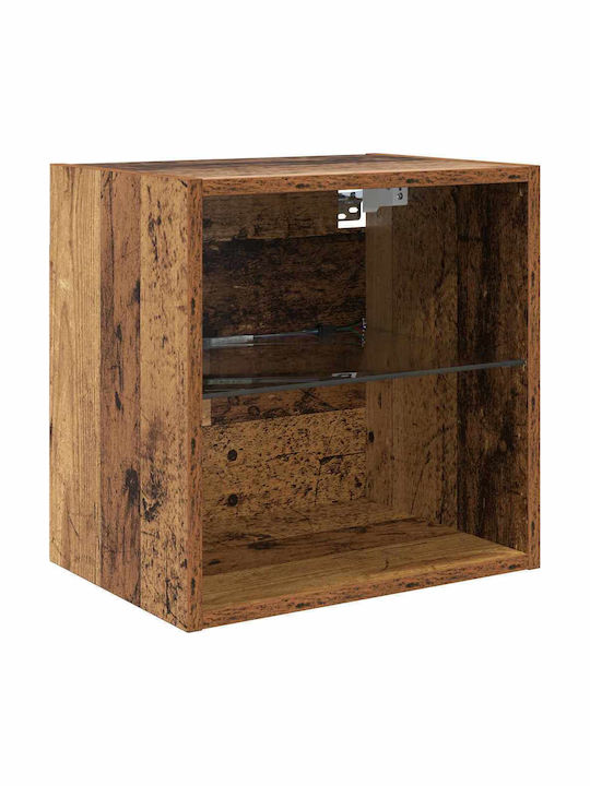 Wohnzimmer TV-Einheit Coffee mit Vitrine & Beleuchtung L100xB30xH30cm
