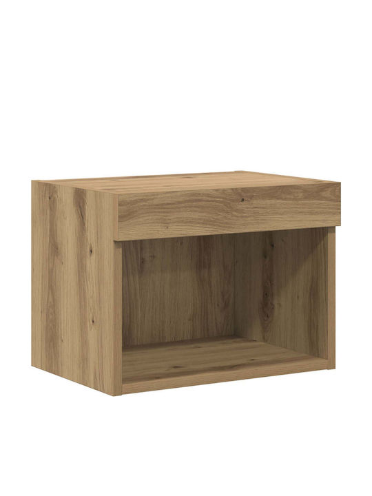 Wohnzimmer TV-Einheit Artisan Oak mit Beleuchtung L80xB30xH40cm