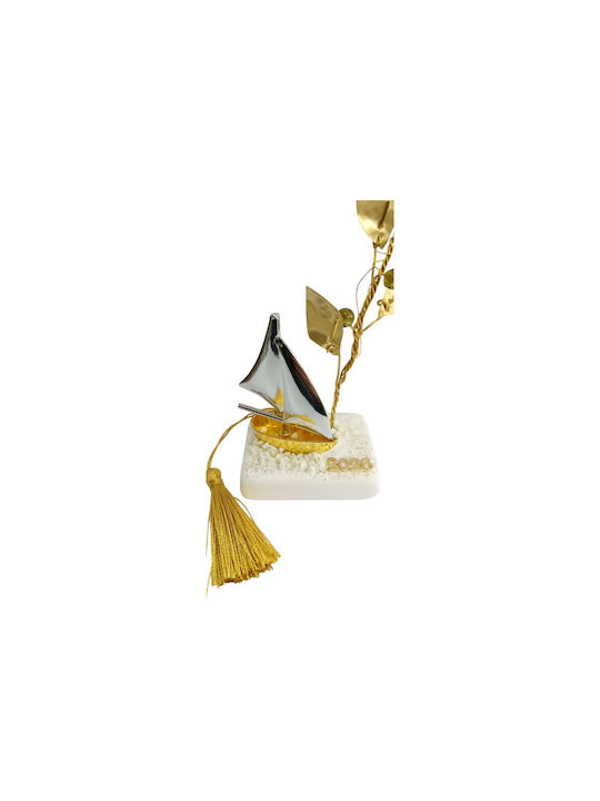 Kalliopi Silver Настолници Гоури Кораби от Камък 2026 19см 1бр
