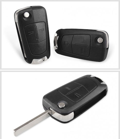 Husă Pentru Chei Auto Compatibilă Opel Meriva Tigra Corsa Signum Vectra Astra 2 Butoane Hu100