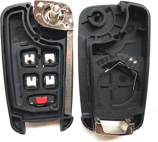 Husă Pentru Chei Auto Compatibilă Opel Chevrolet Vauxhall Spark Cruise Corsa Astra Insignia Zafira 5 Butoane