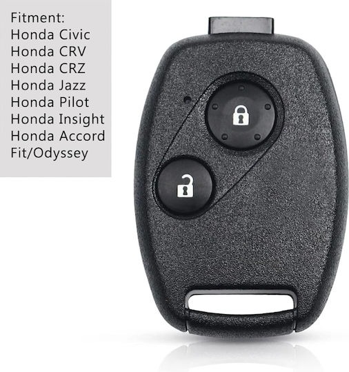 Husă Pentru Chei Auto 2 Butoane Compatibilă Honda Civic Jazz Cr-v Accord Insight Fit Fr-v Fără Lamă Fără Cip Fără Electronică