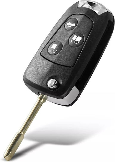 Transforming Folding Car Key Case Compatible Ford Mondeo Focus Fiesta 3 Modified Buttons