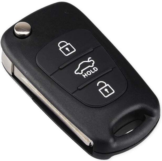 Husă Pentru Chei Auto Compatibilă Hyundai I30 Elantra Santa Fe Accent 3 Butoane