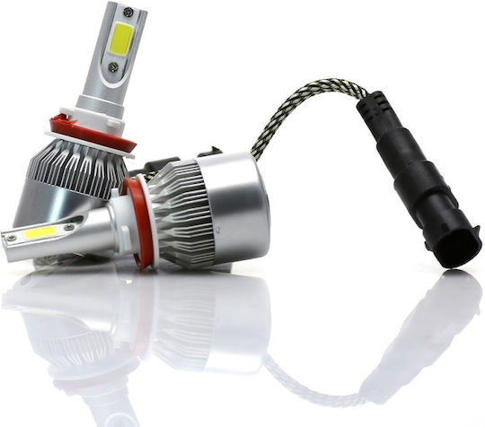 Lămpi Autoturismului H11 / H8 / H9 LED 6500K Alb rece 12-24V / 32V 36W 2buc