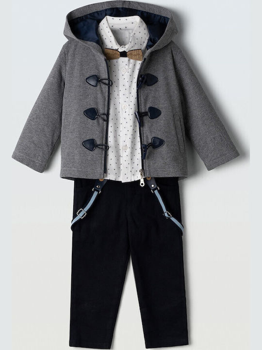 Kinder-Set mit Hose Winter 5Stück Blue