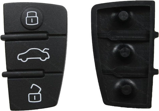 Set Butoane Cauciuc Audi A3 A4 A5 A6 A8 Q5 Q7 Cheie 3 Butoane