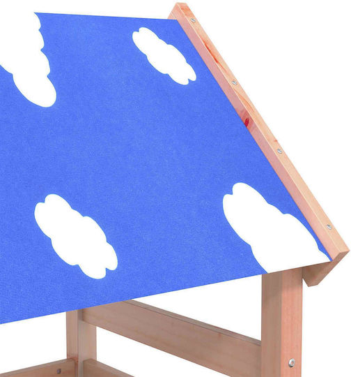 vidaXL Turn de lemn 110.5x52.5x215cm. Maro
