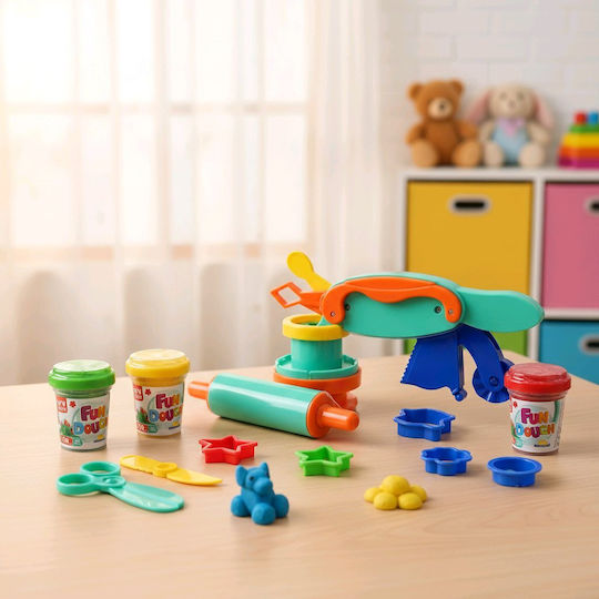 Crafty Fun Dough Σετ Πλαστελίνης Εργαλεία & 4 Χρώματα – Multi Tool Set 3+