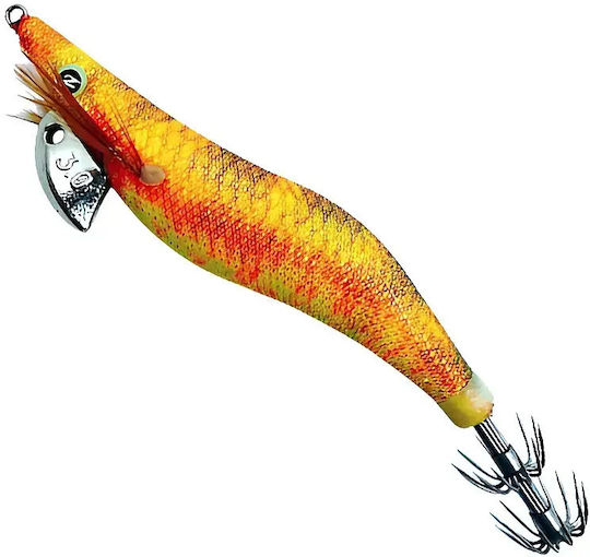 Rizor Squid Jigs Fluorescent Red-yellow Head #01