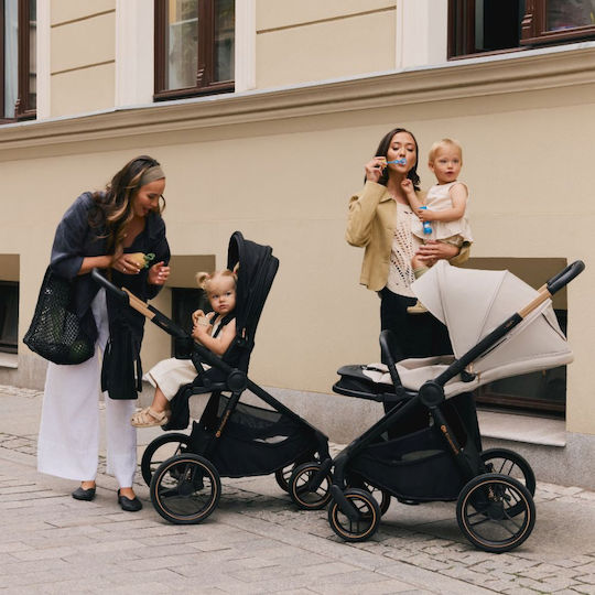 Kinderkraft New 2 Bizuu Ρυθμιζόμενο Καρότσι 2 σε 1 Kατάλληλο για Nεογέννητο Whisper Dune